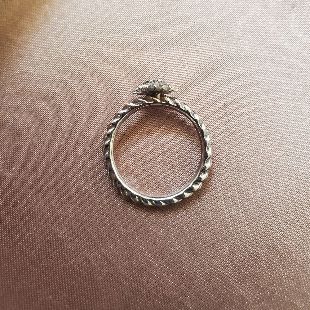 Sterling Silver Starburst Ring